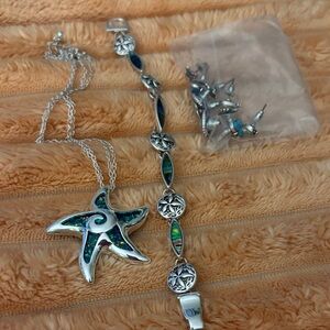 Beach theme costume jewelry lot